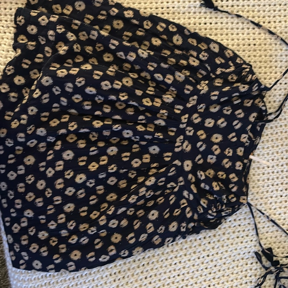 Free People tie spaghetti strap tunic